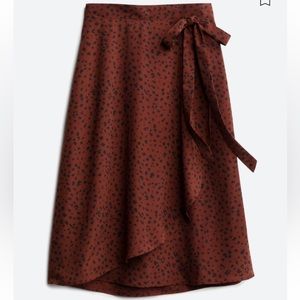 Le Lis Alanna Faux Wrap Midi Skirt-Size M